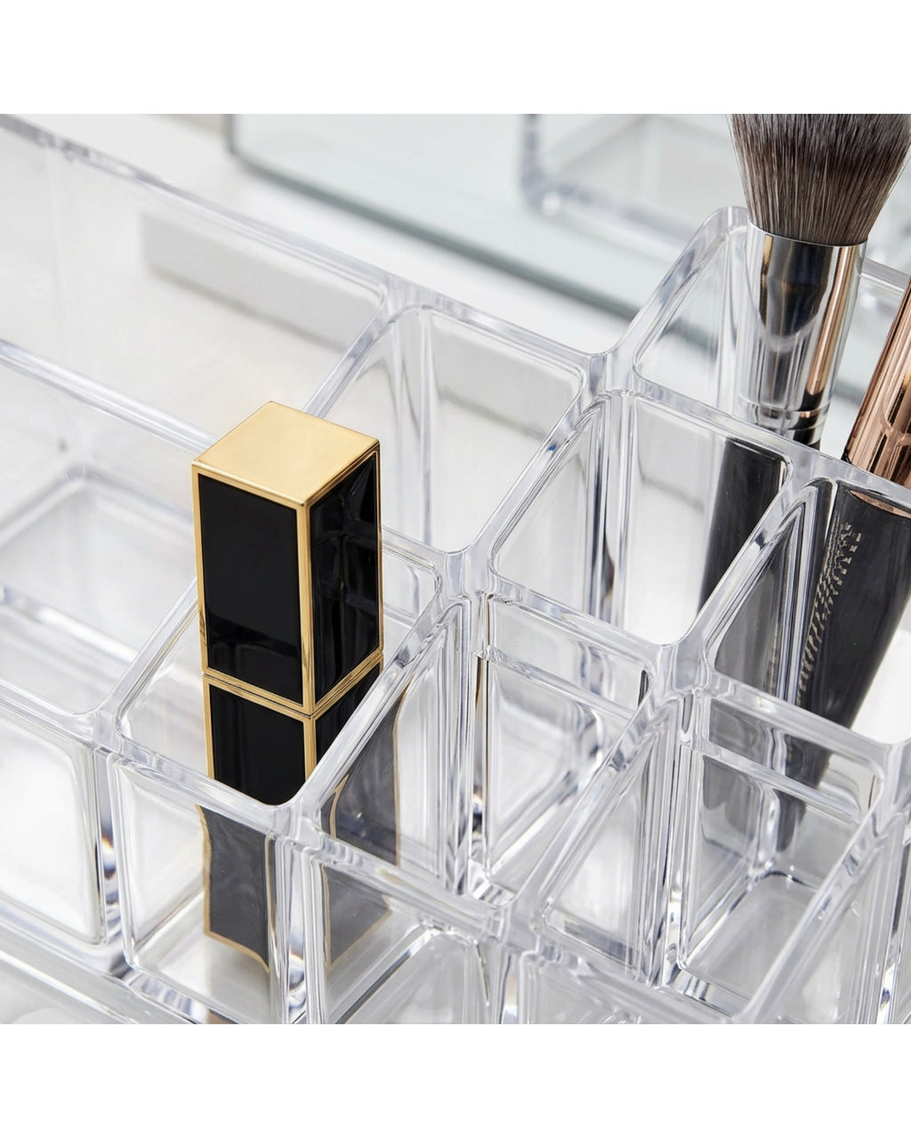 Fablev Clear Acrylic Brush Lipstick Organizer 12 Slot