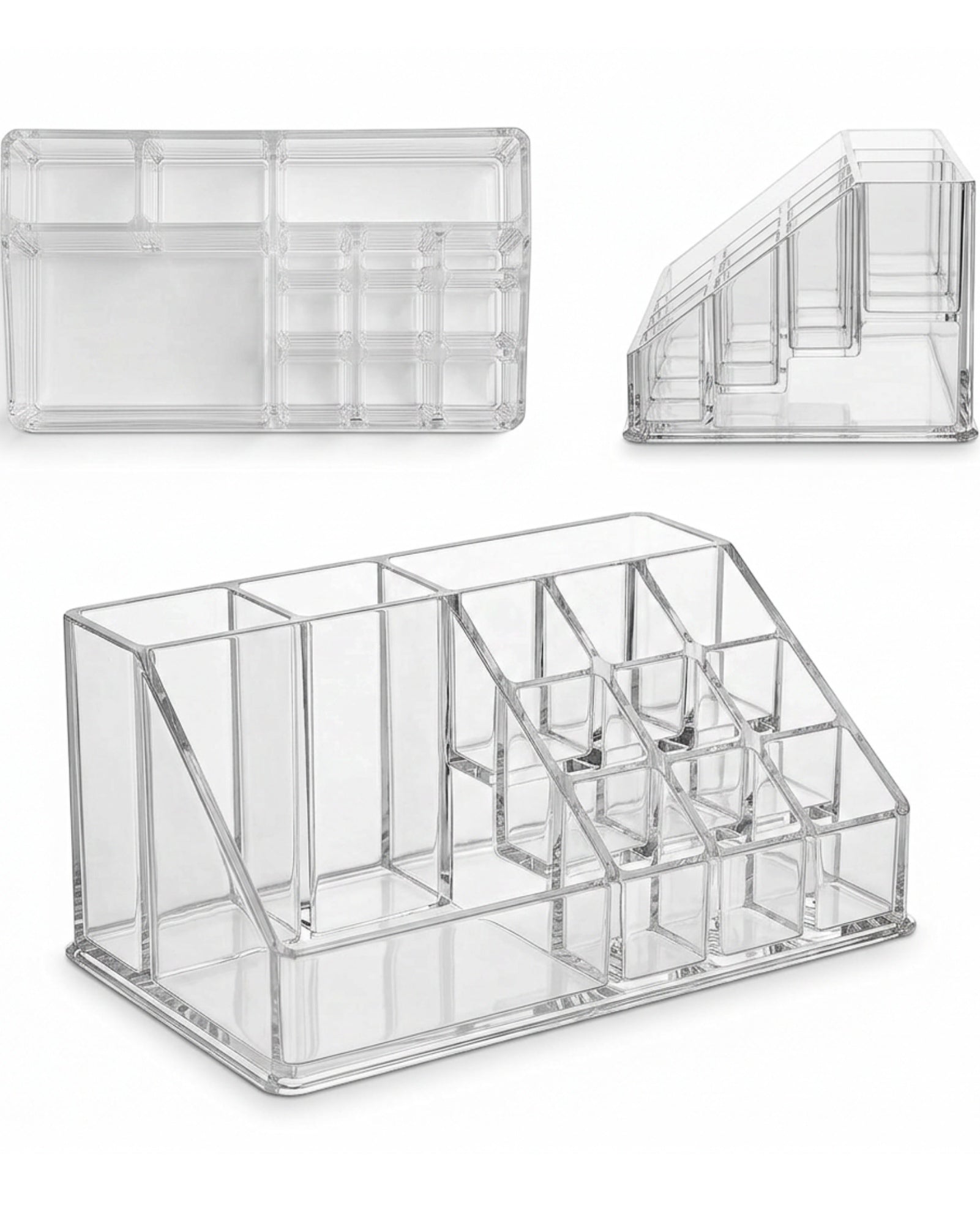 Fablev Clear Acrylic Brush Lipstick Organizer 12 Slot